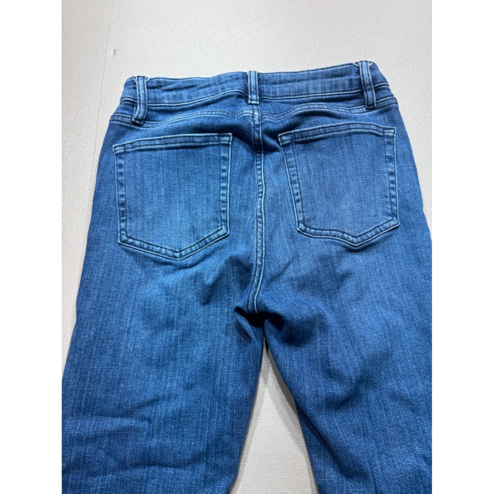 FRAME Le Crop‎ Mini Boot Jeans Medium Wash Blue Denim Women Size 25 - Picture 7 of 8